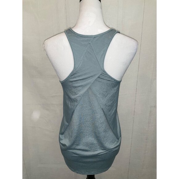 Lululemon Essential Tank Pleated - BUCA (Blue Cast) Racerback Tank Top Size 8 - Picture 2 of 5